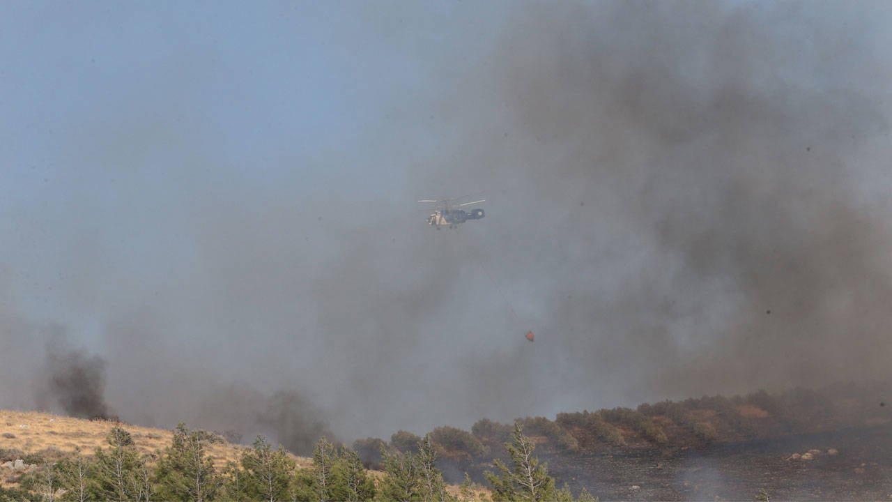 Hatay'da ormanlık alanda yangın çıktı