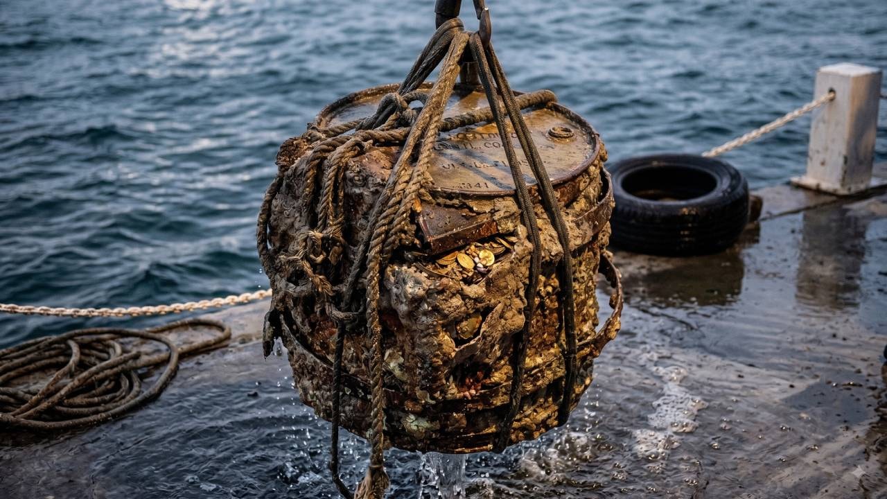 Denizin dibinden çıkarıldı görenler gözlerine inanamadı