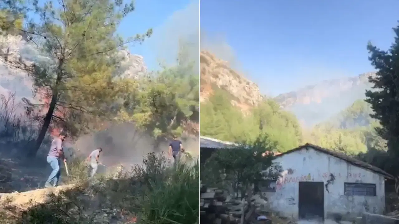 Hatay'da orman yangını: Ekipler müdahale ediyor