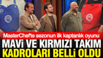 MasterChef'te sezonun ilk kaptanlık oyunu: Mavi ve Kırmızı Takım kadroları belli oldu
