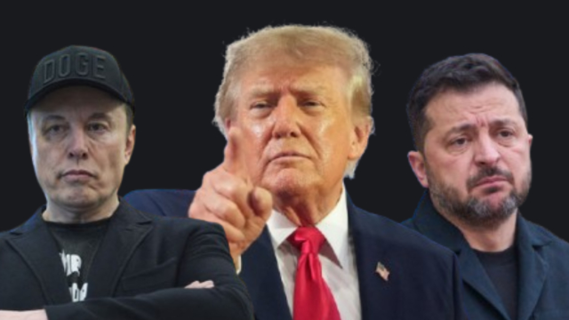 Trump, Musk ve Zelenskiy karşı karşıya