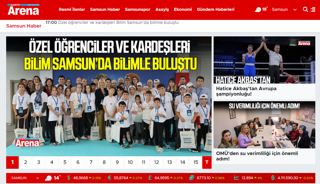 Samsun Haber Takibinde Yerel Gündemin Dijital Adresi: Gazete Arena