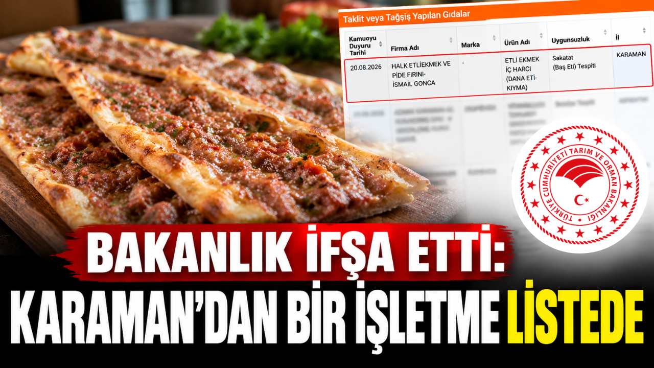 Karaman’da Etli Ekmek Harcında Sakatat Tespit Edildi