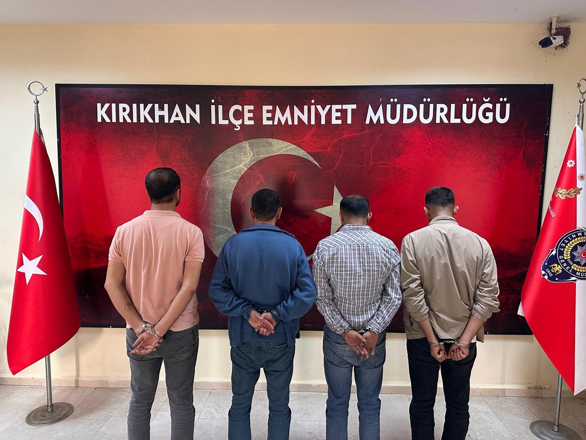 Kırıkhan'da iş yeri kurşunlamaya karışan 4 şüpheli tutuklandı