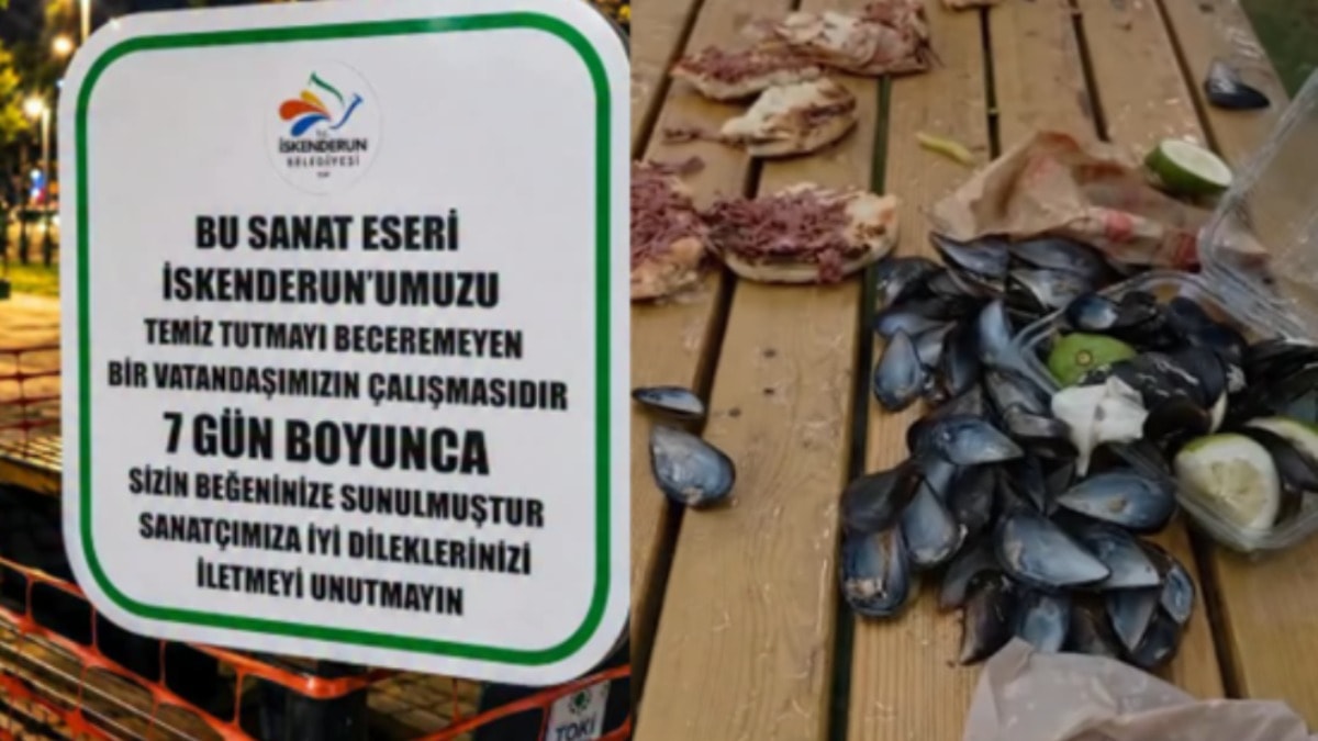 Belediyeden çöpleri yere atanlara ibretlik gönderme