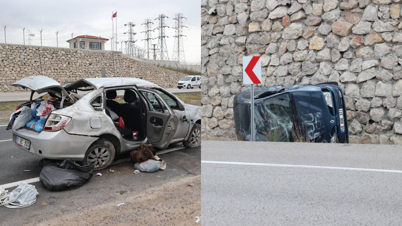 Nevşehir'de otomobiller çarpıştı: 7 kişi yaralandı