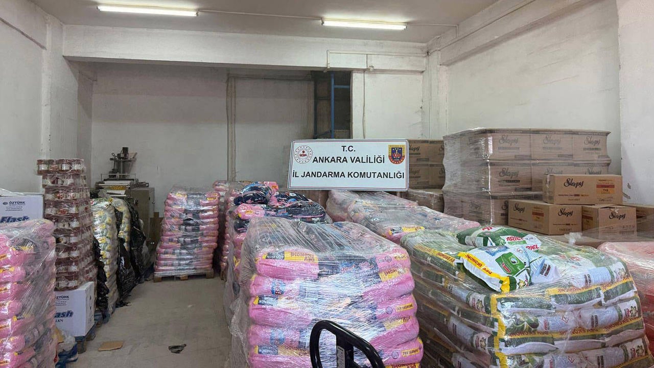 Ankara’da operasyon: 37 ton sahte deterjan ve kozmetik ürünü ele geçirildi