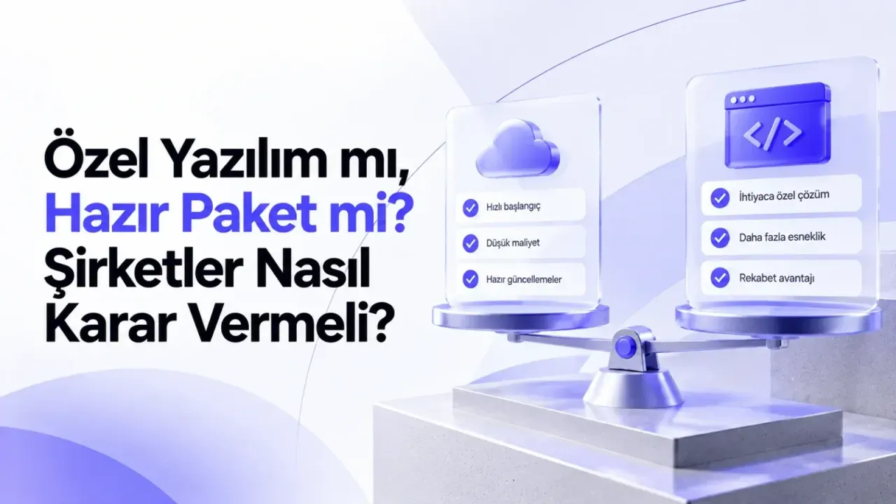 Özel Yazılım mı, Hazır Paket mi? Şirketler Nasıl Karar Vermeli?