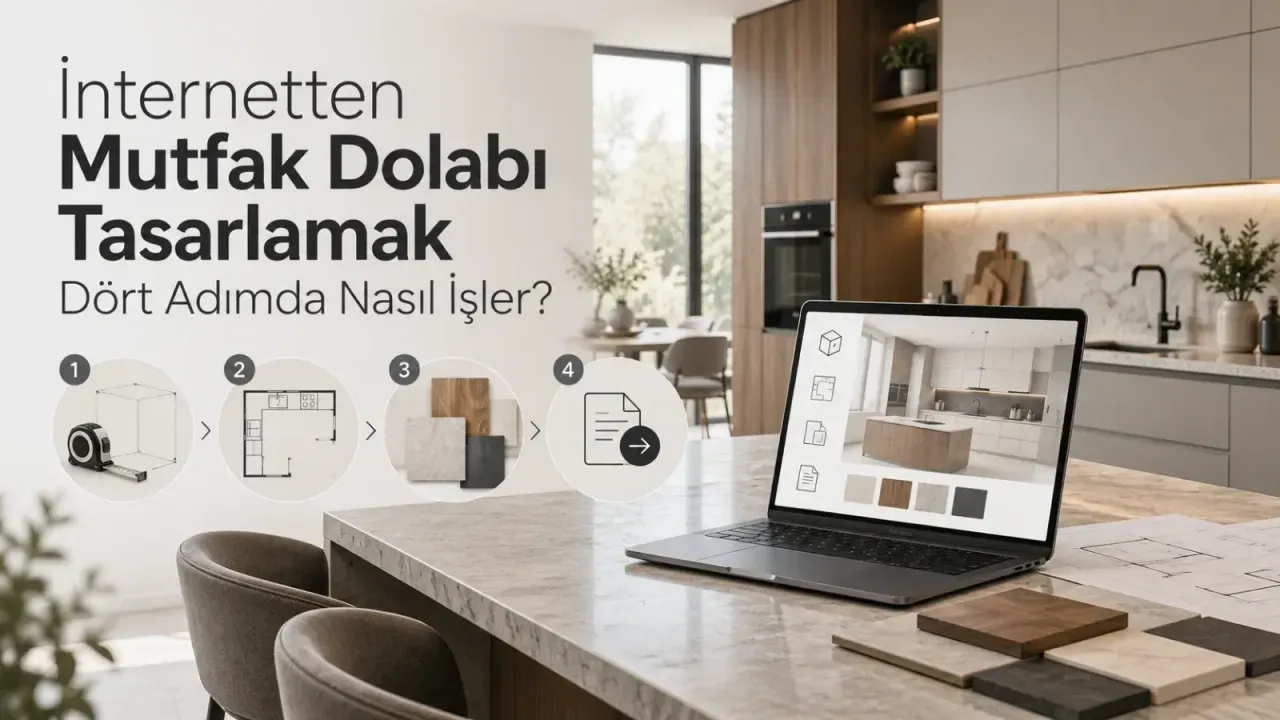 İnternetten Mutfak Dolabı Tasarlamak Dört Adımda Nasıl İşler?