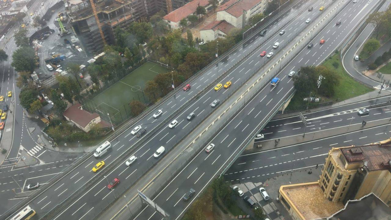 İstanbul'da trafik yoğunluğu yüzde 40'ın altına düştü