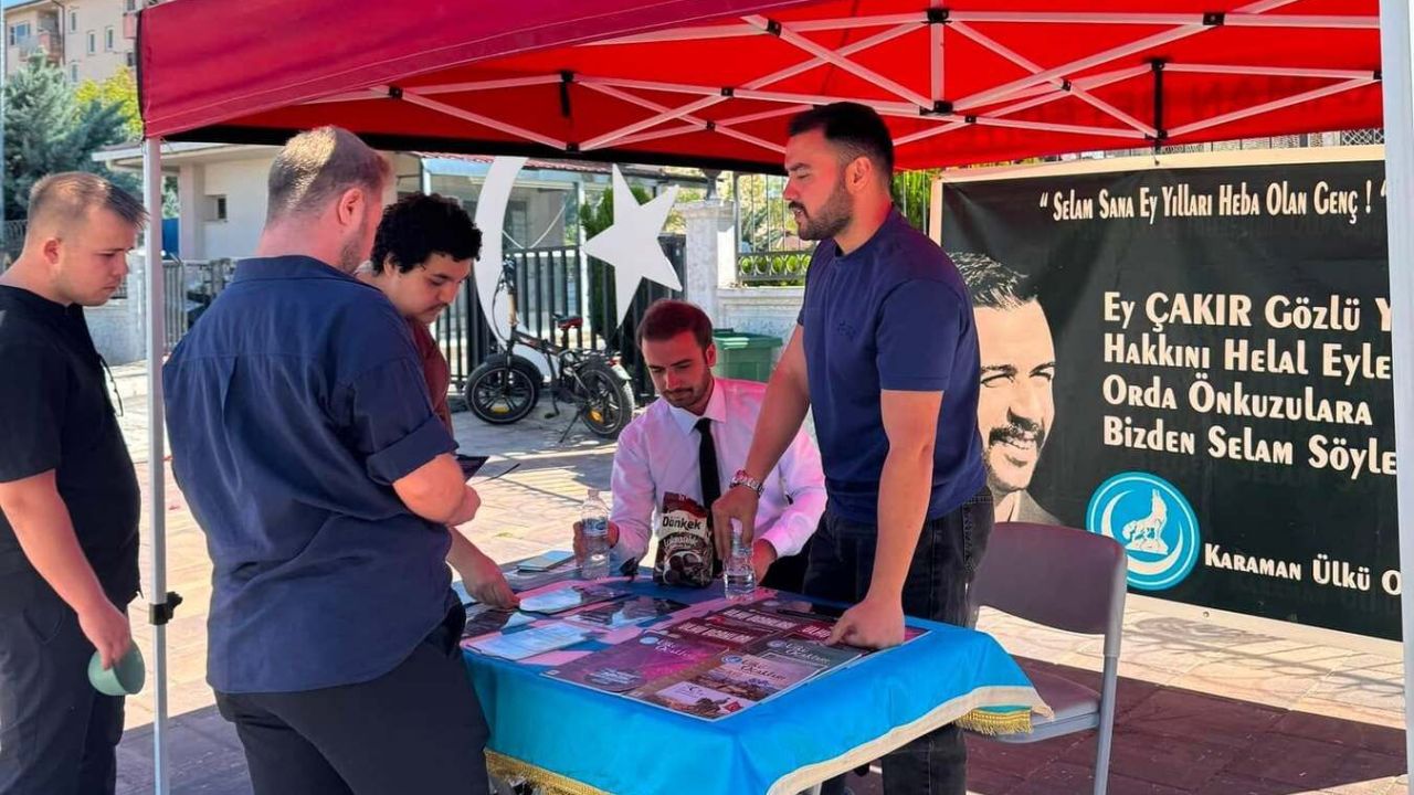 Karaman Ülkü Ocakları Üniversitelileri Karşıladı
