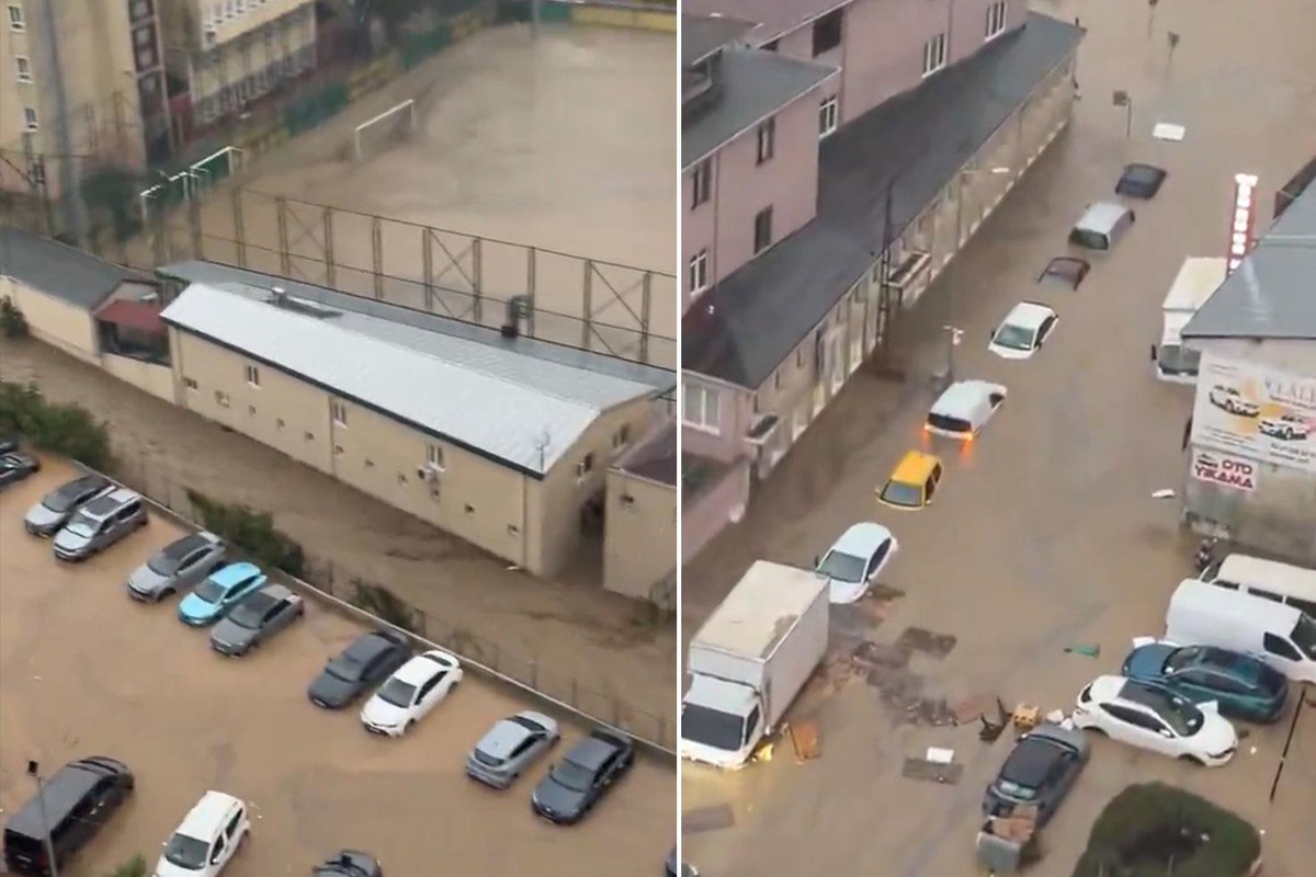 İstanbul'da onlarca araç sular altında kaldı! İşte o görüntüler