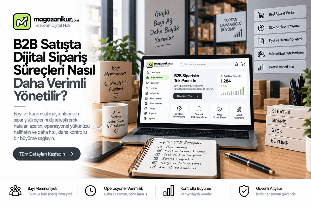 B2B Satışta Dijital Sipariş Süreçleri Nasıl Daha Verimli Yönetilir?