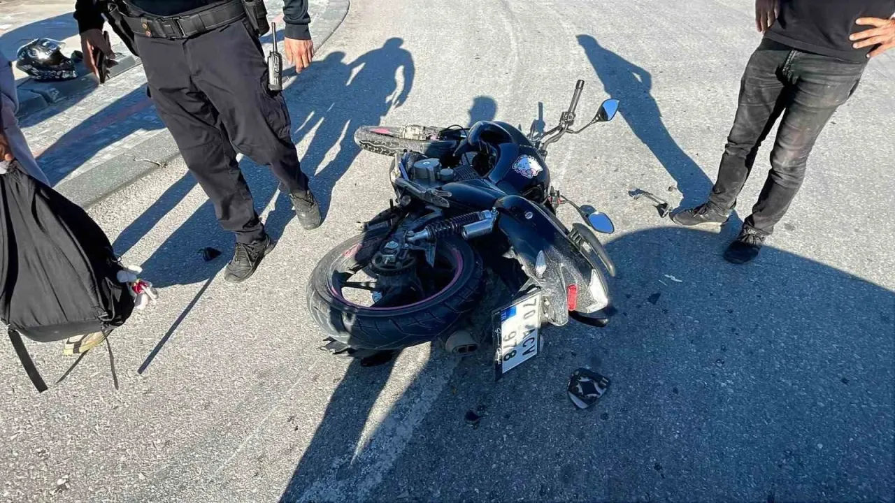 Karaman’da motosiklet kazası: 1 yaralı