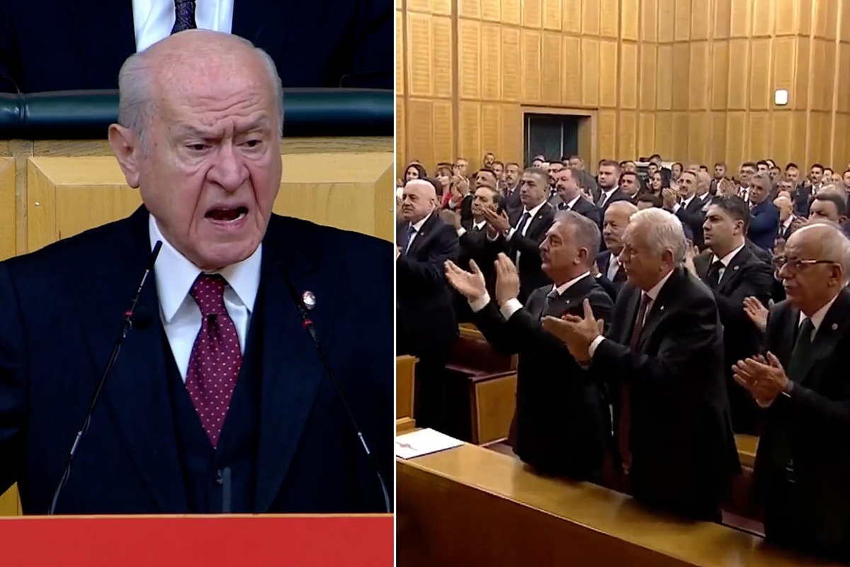 Bahçeli'den salonu ayağa kaldıran sözler! Partililer ayakta alkışladı