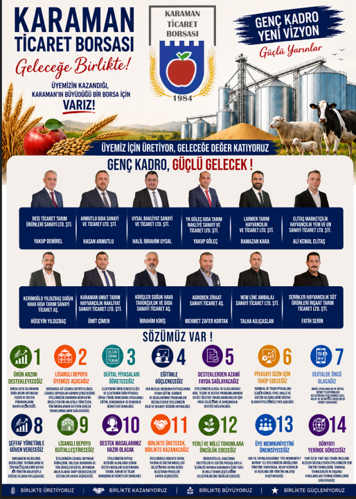 Karaman Ticaret Borsası’nda Genç Kadrodan Yeni Vizyon
