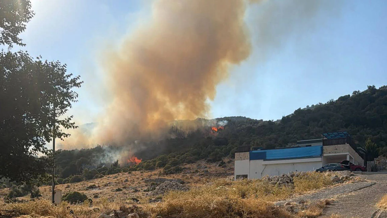 Kaş'ta yangın