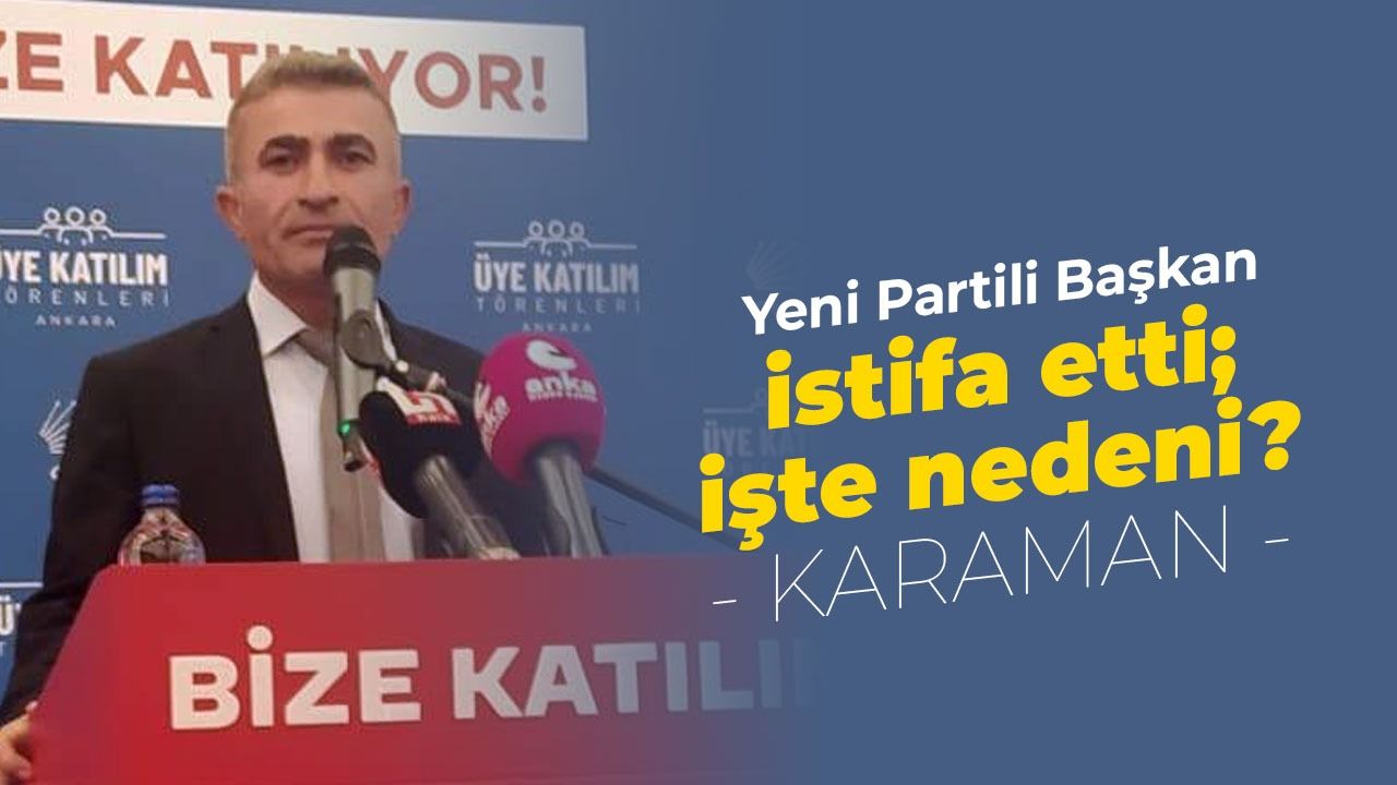 Yeni Partili Başkan İstifa Etti! İşte Nedeni
