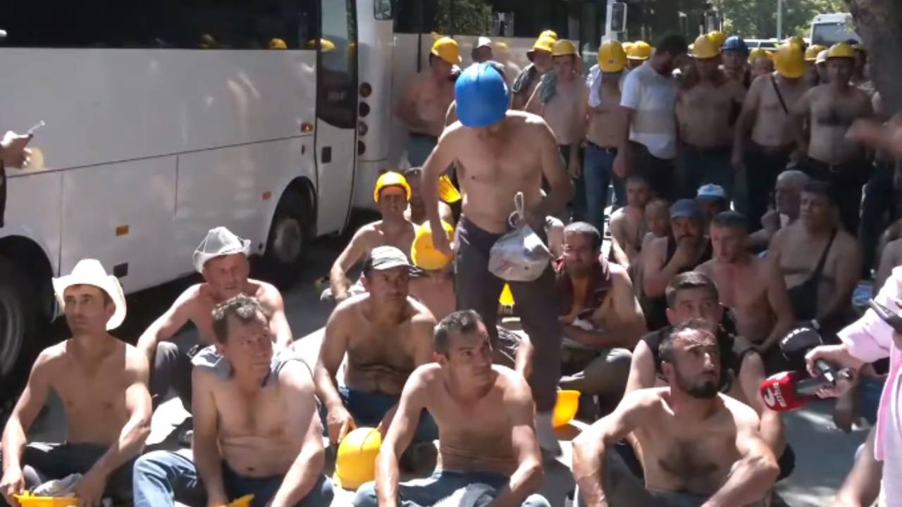 Madencilerin eylemi 9'uncu gününde: İşçiler yine polis ablukasına alındı