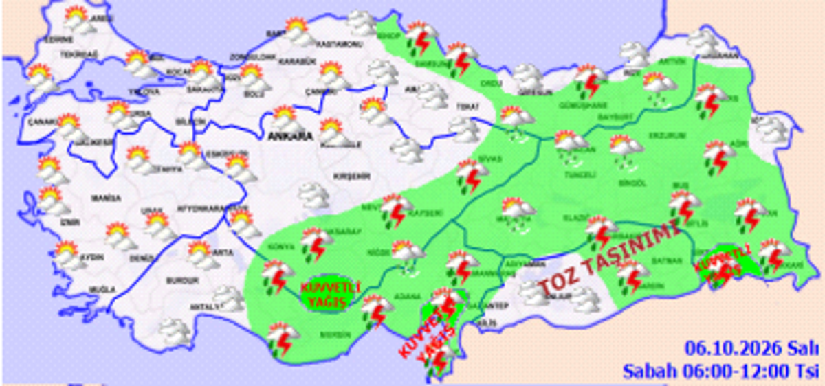 Karaman’da Gök Gürültülü Sağanak Bekleniyor