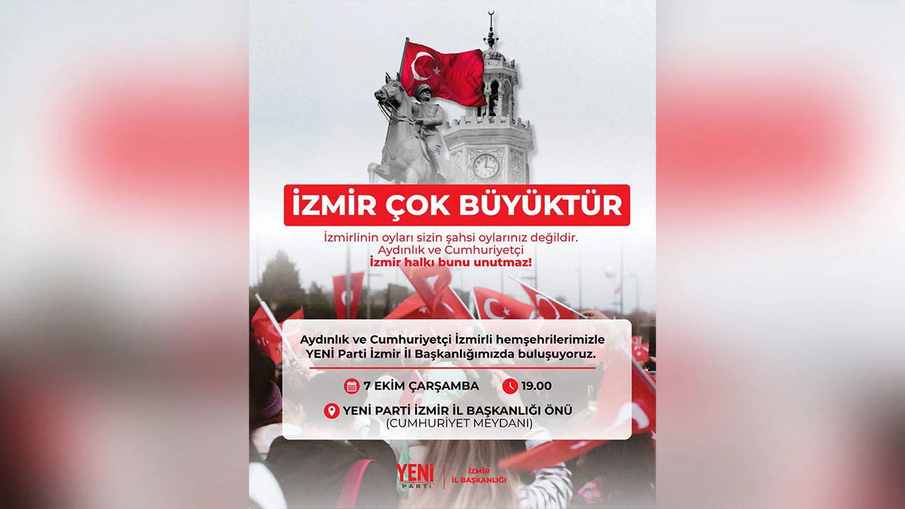 Cemil Tugay AKP’ye geçti: YENİ Parti’den İzmir’de buluşma çağrısı
