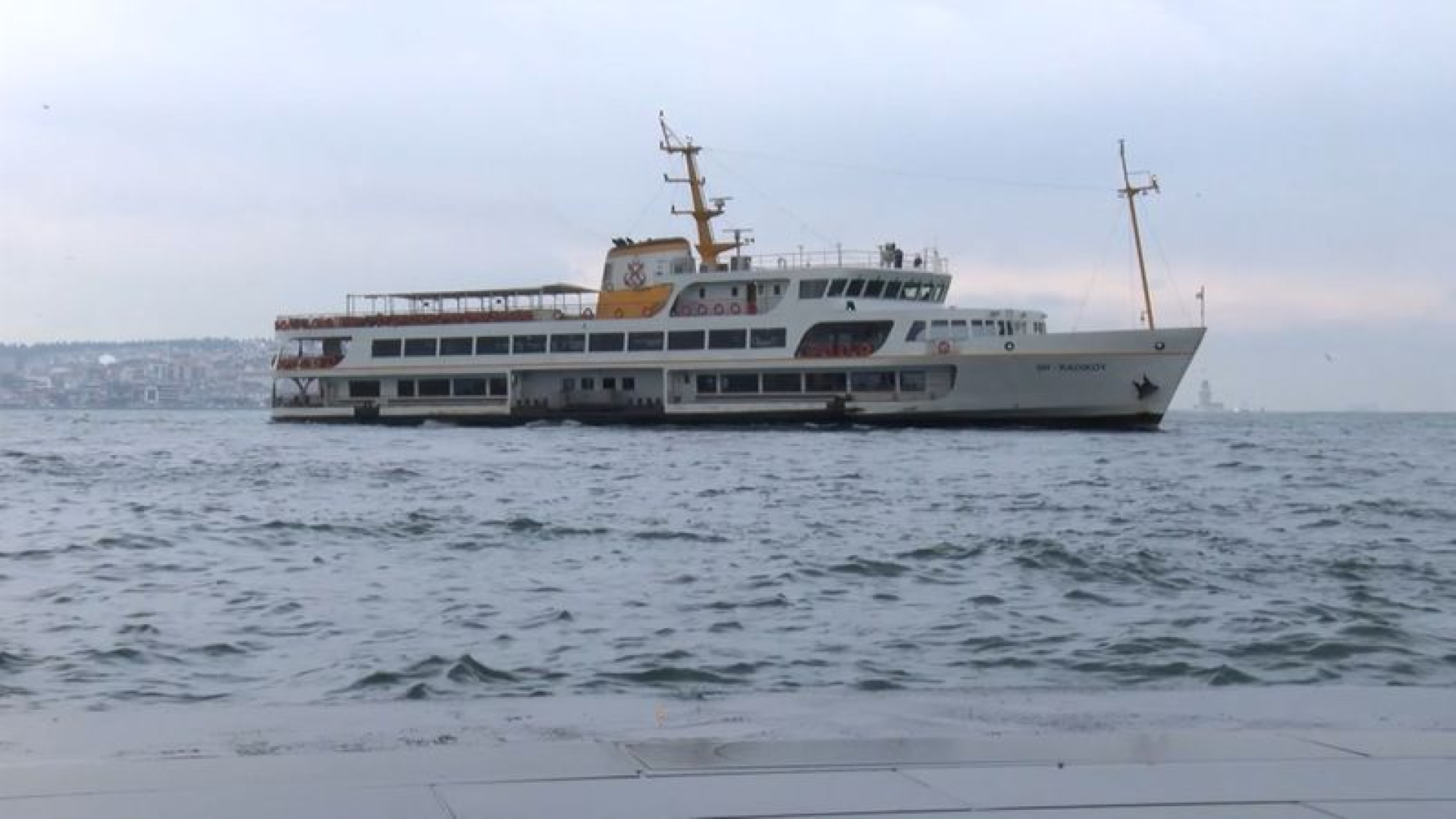 İstanbul'da vapur seferleri iptal edildi