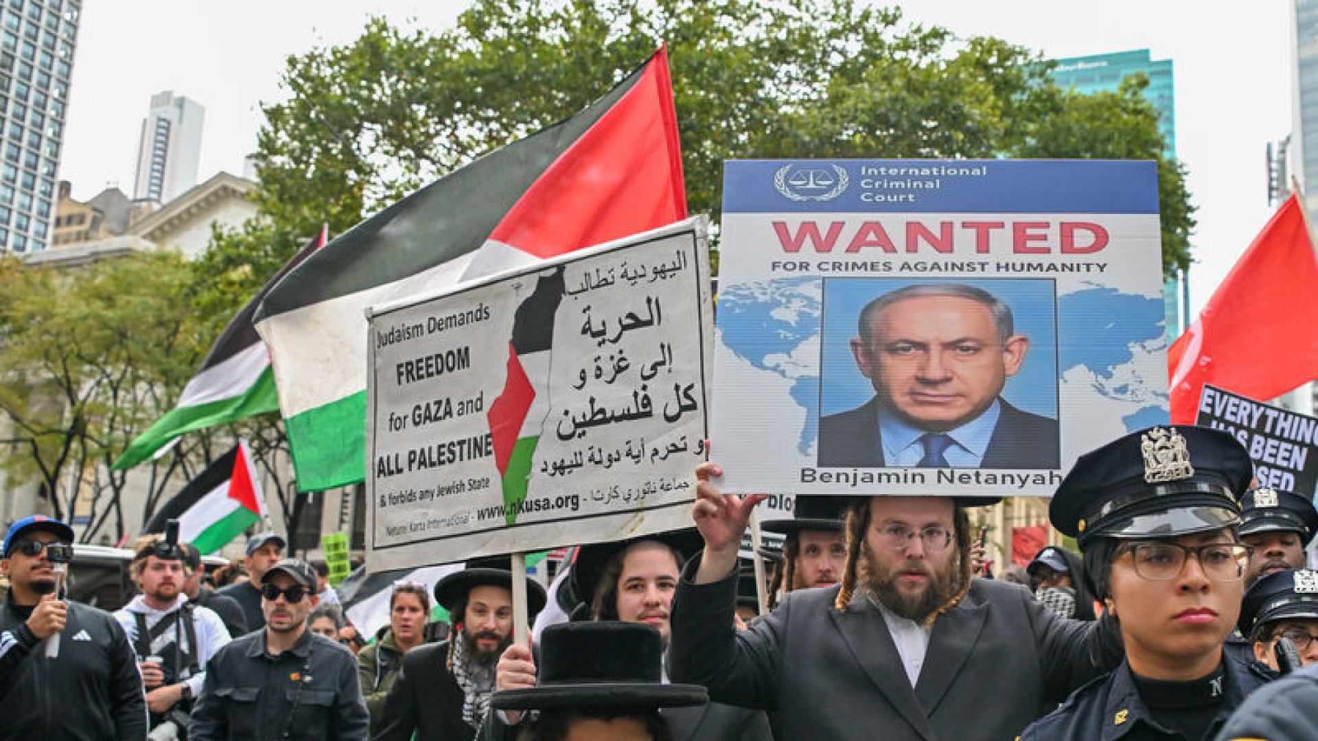 New York'ta Netanyahu protestosu