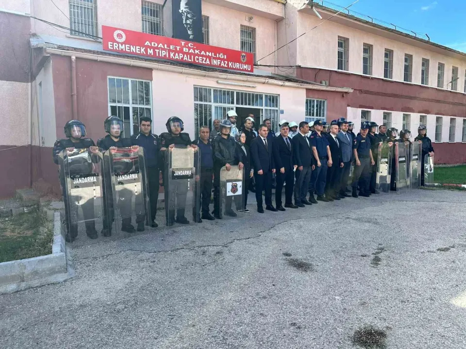 Ermenek M Tipi Ceza İnfaz Kurumunda tatbikat