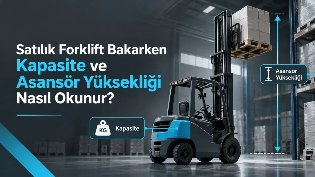 Satılık Forklift Bakarken Kapasite ve Asansör Yüksekliği Nasıl Okunur?