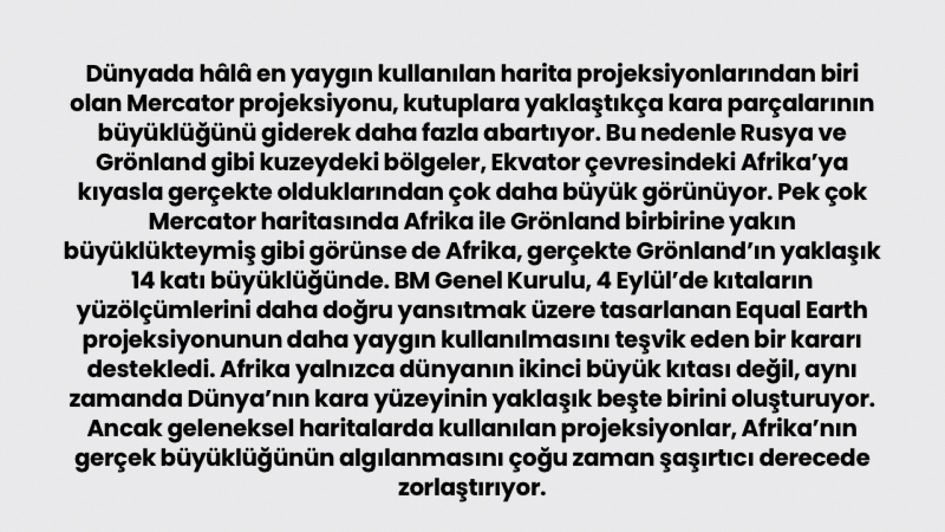 Afrika ne kadar büyük?