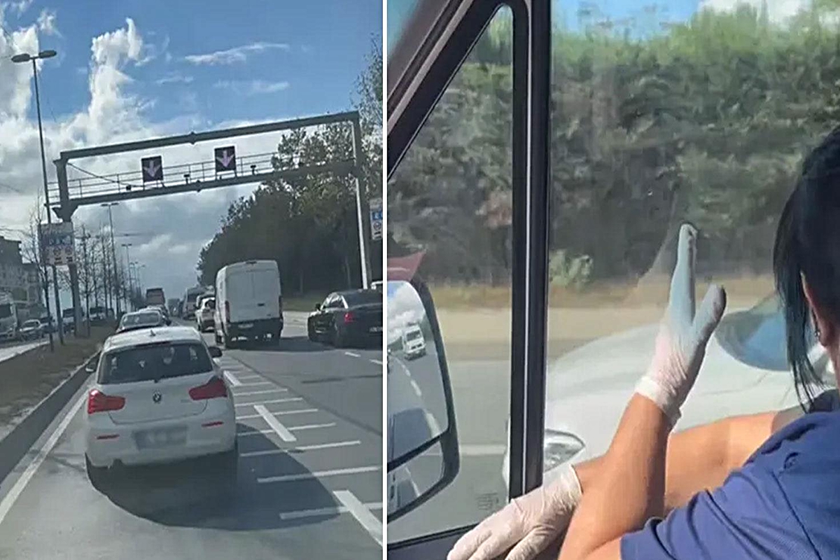 İstanbul trafiğinde skandal anlar: Ambulansa dakikalarca yol vermedi