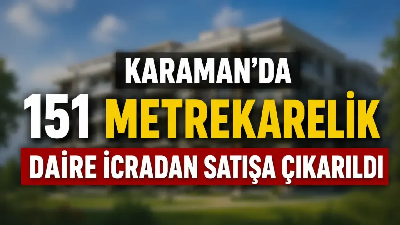 Karaman’da 151 Metrekarelik Daire İcradan Satışa Çıkarıldı