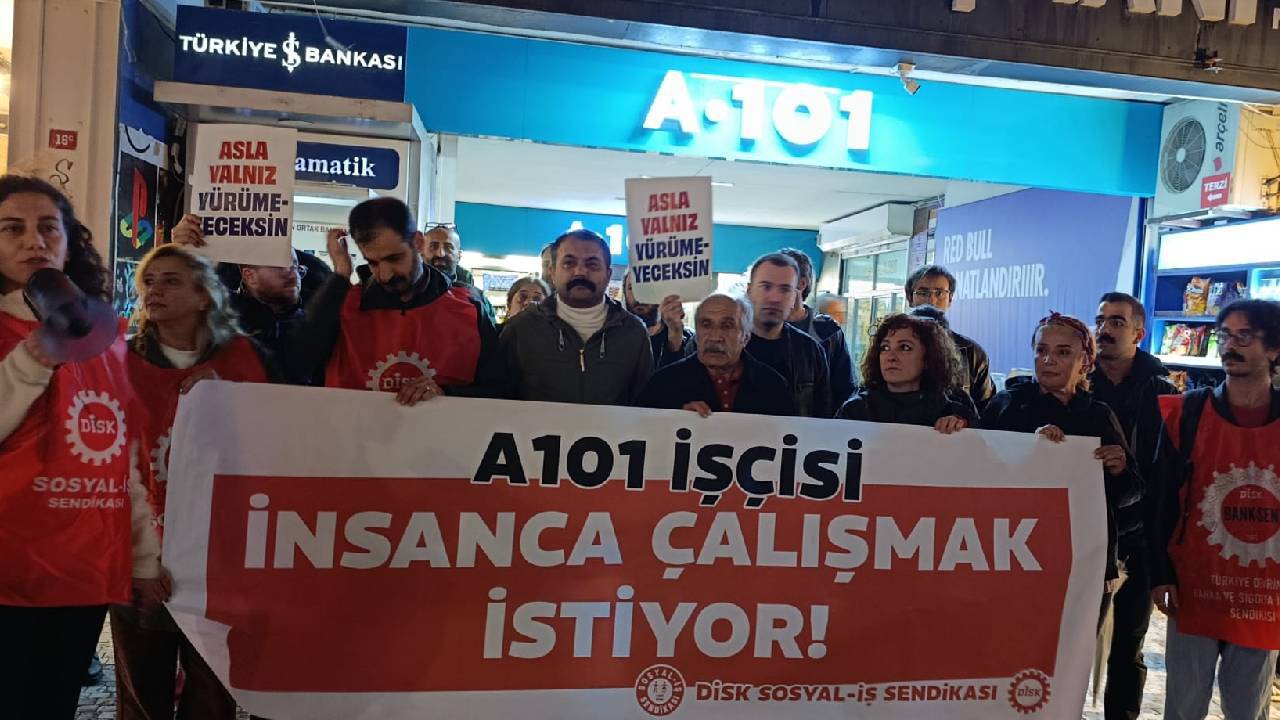 A101 İşçileri sekiz noktada ses yükseltti