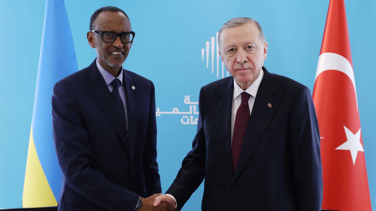 Erdoğan, Ruanda Cumhurbaşkanı Kagame ile görüştü