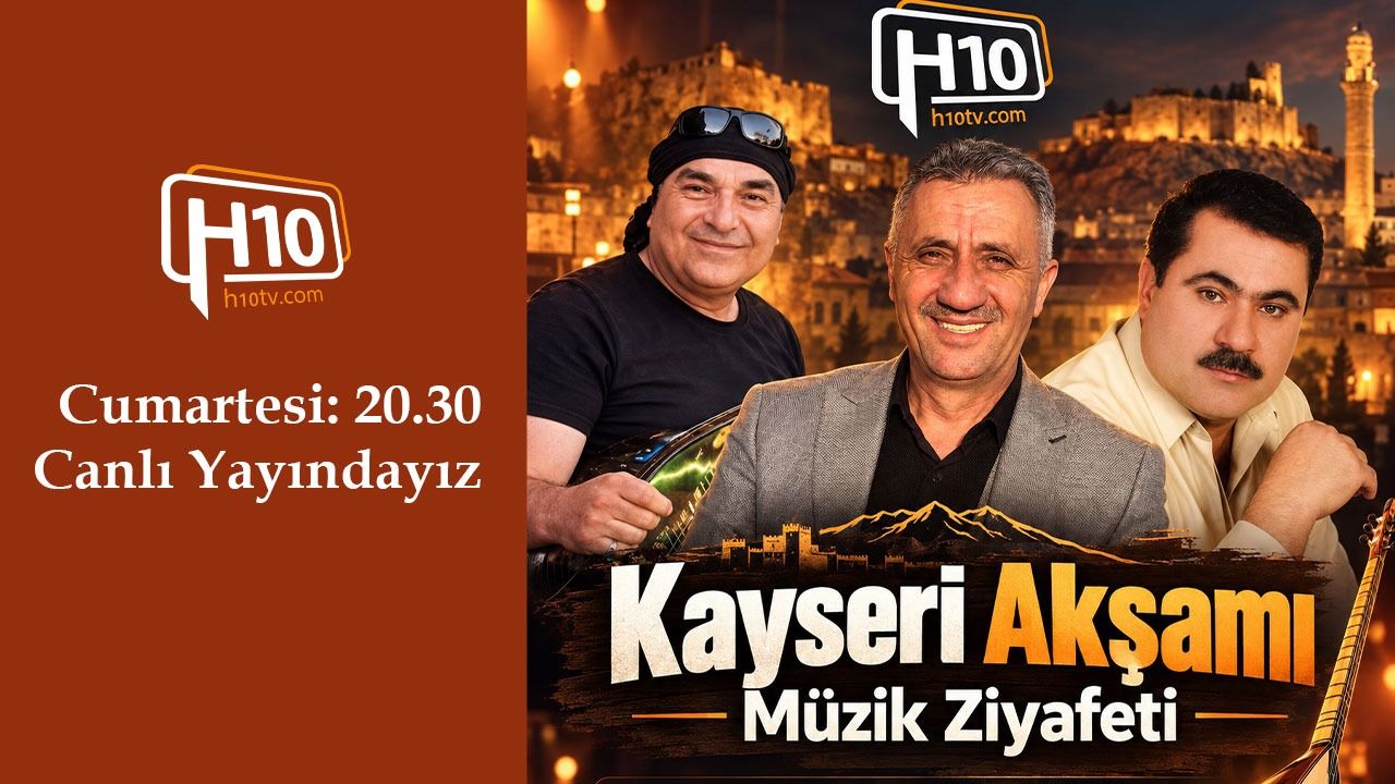 H10tv’de Kayseri Akşamı; Ozanlar H10tv’de