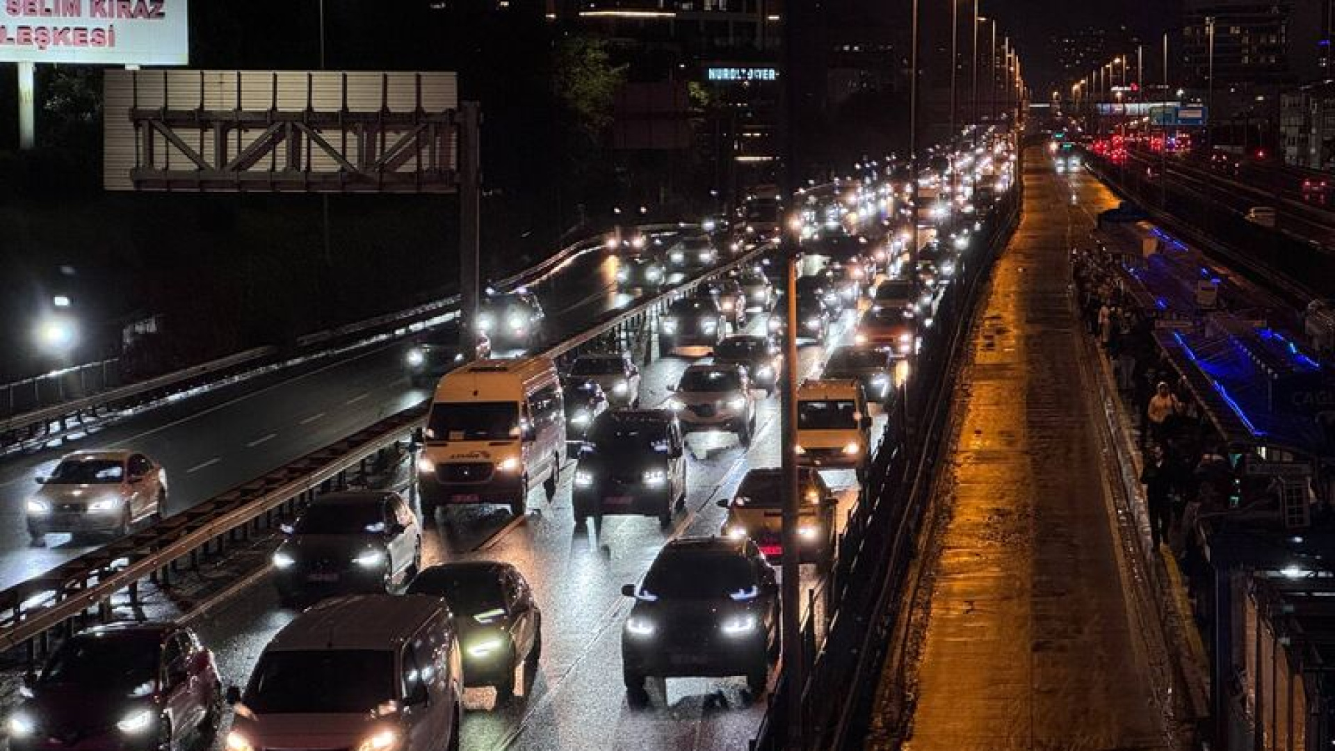 İstanbul'da trafik yoğunluğu