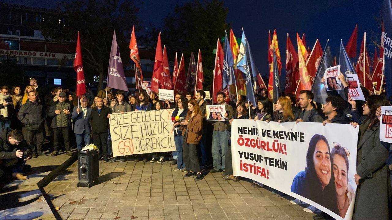 Tutuklanan Nehir Dizdar ve Nevin Tekin için eylem yapan 4 öğrenci gözaltına alındı