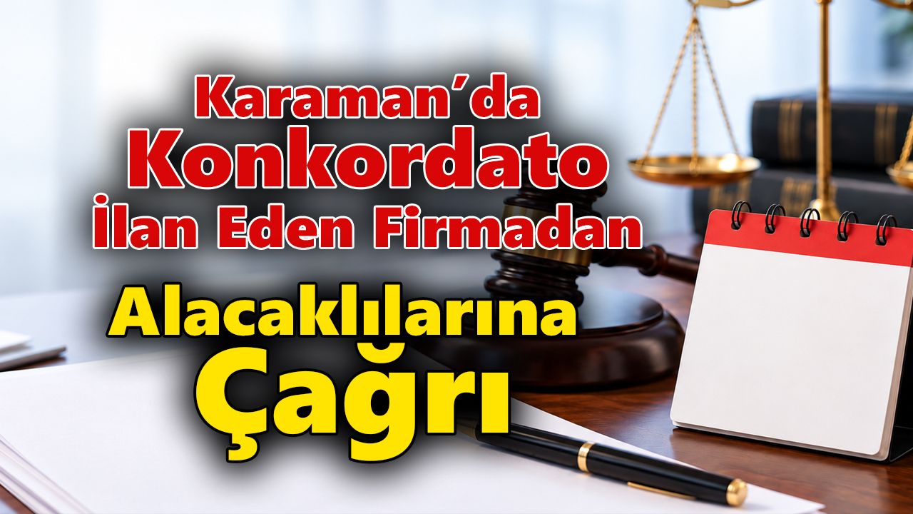 Karaman'da Konkordato İlan Eden Firmadan Alacaklılarına Çağrı