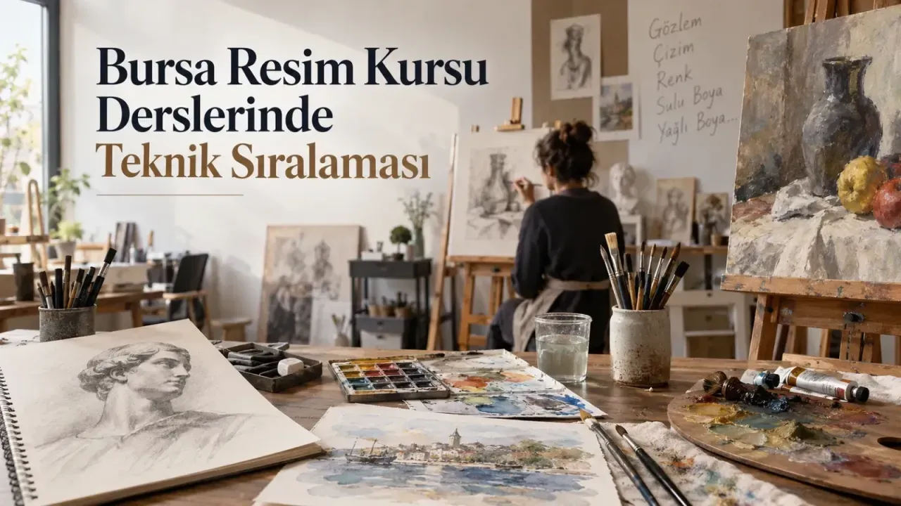 Bursa Resim Kursu Derslerinde Teknik Sıralaması
