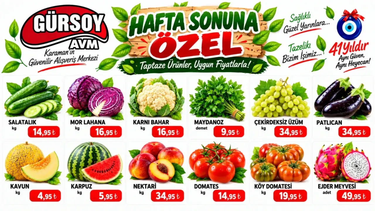 Gürsoy AVM’de Hafta Sonu Fırsatları