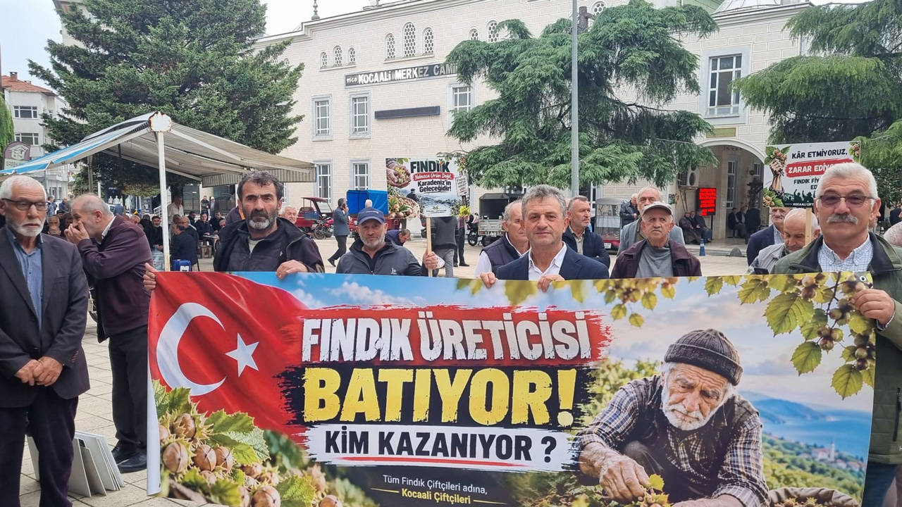 Fındık üreticisinden ikinci eylem