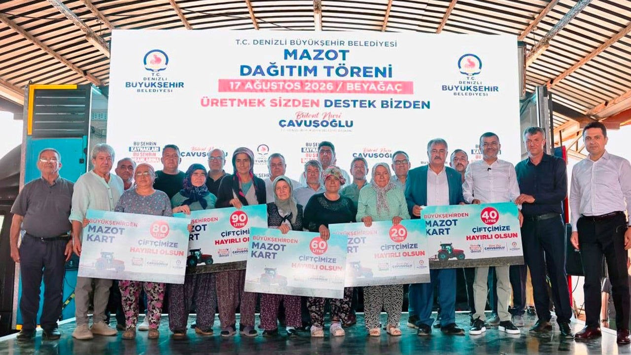 Denizli Büyükşehir’den üreticiye mazot desteği