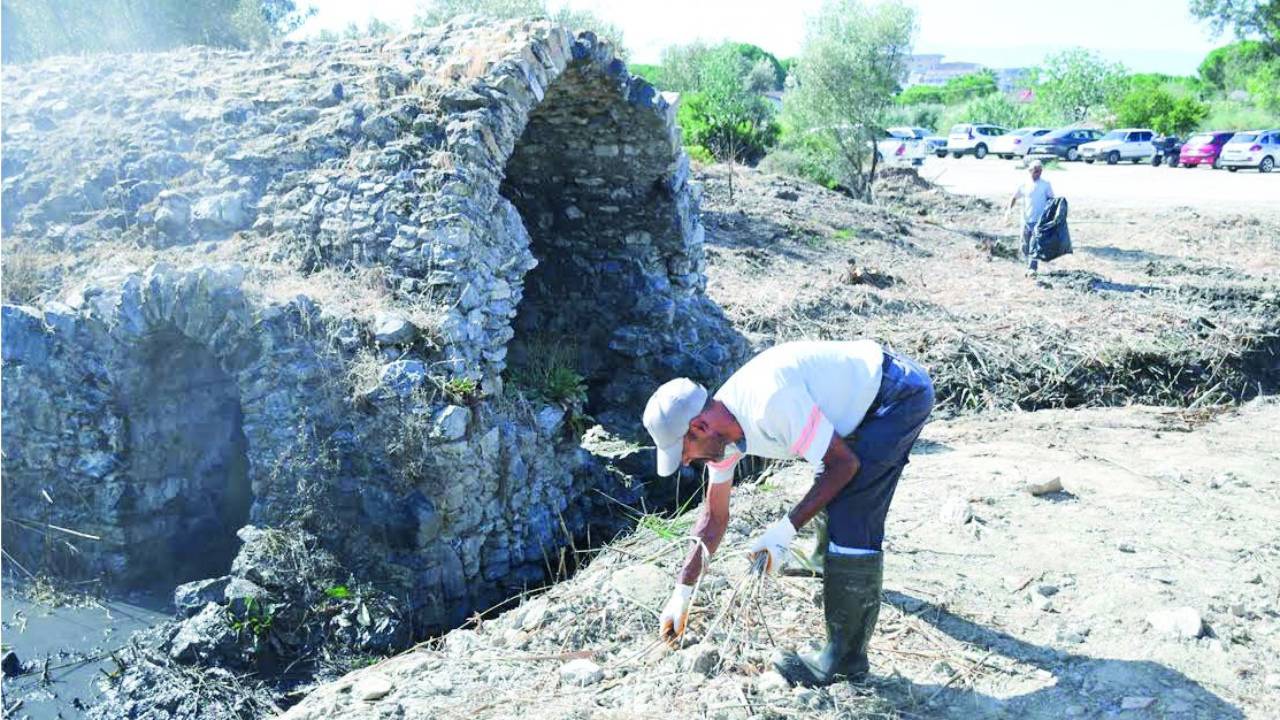 Roma Hamamı'nda temizlik çalışması