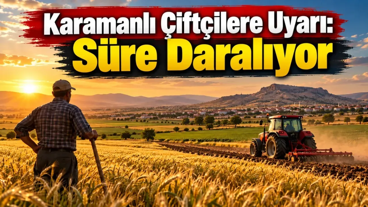 Karamanlı Çiftçilere Uyarı: Son Gün 31 Aralık!