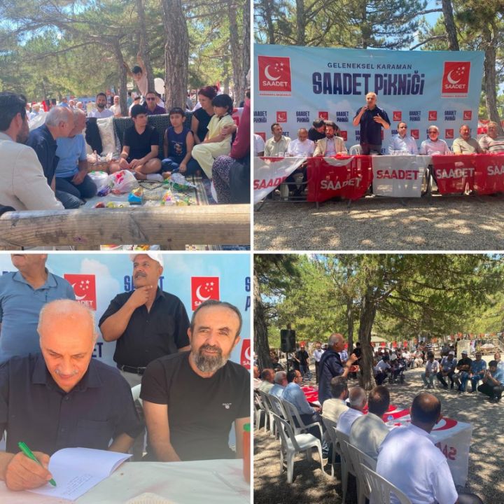 Saadet Partisi'nden Karaman'da Geleneksel Piknik Etkinliği