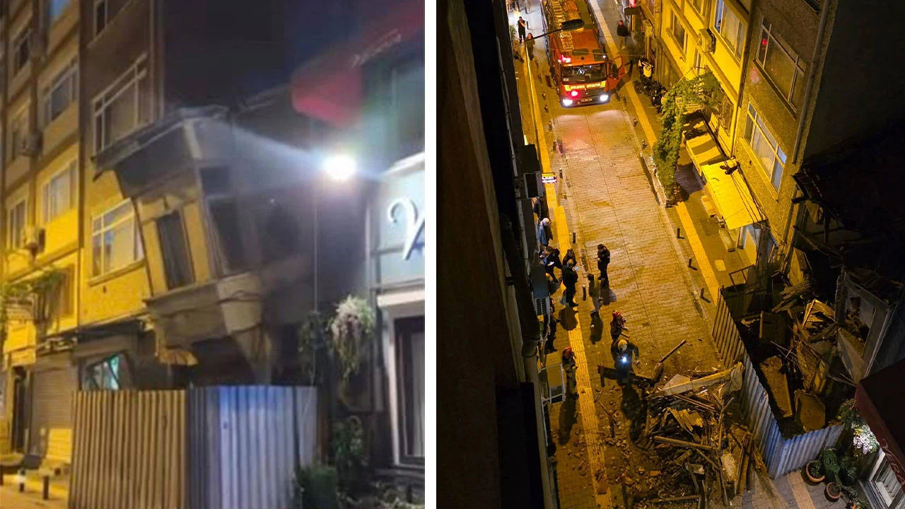 Bakırköy'de 2 katlı metruk bina çöktü