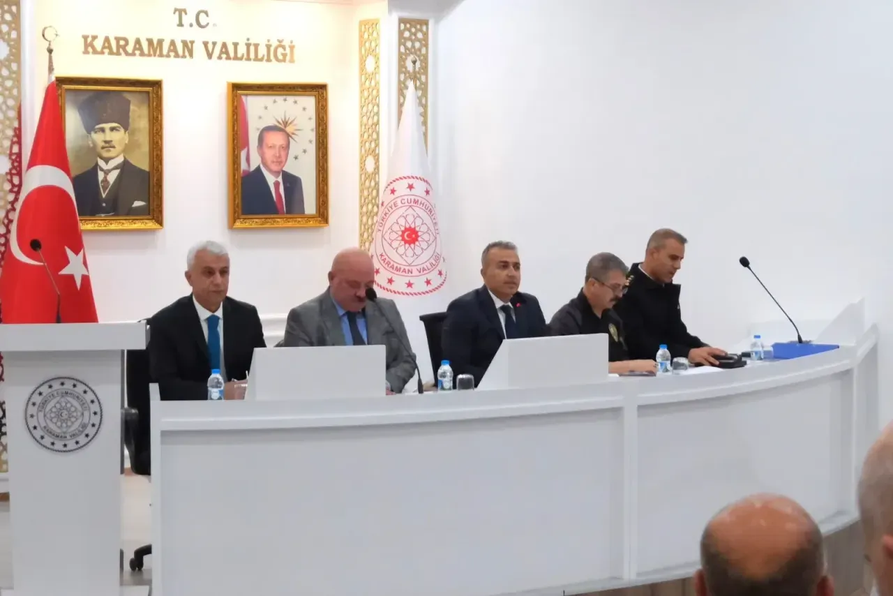 Karaman'da Okul Güvenliği İçin Yeni Tedbirler Görüşüldü