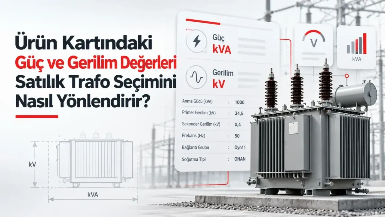 Ürün Kartındaki Güç ve Gerilim Değerleri Satılık Trafo Seçimini Nasıl Yönlendirir?