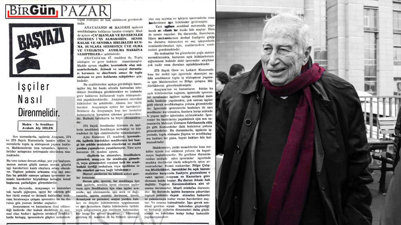 Sınıfın hukukçusu Alp Selek