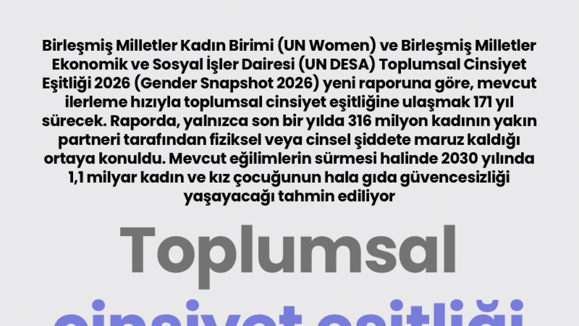 Toplumsal cinsiyet eşitliği bir hayal mi?